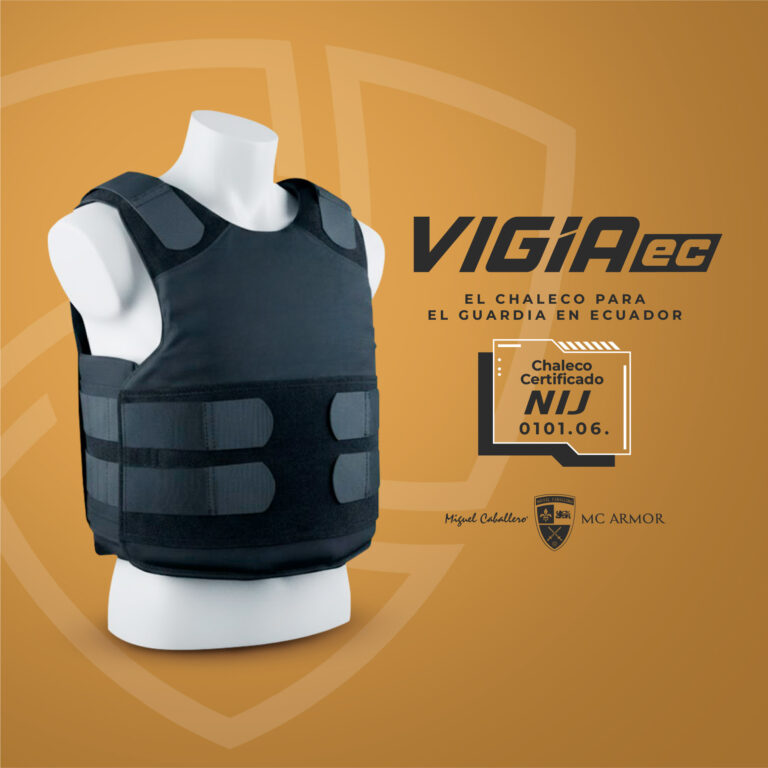 Chaleco antibalas Vigia EC tipo interior para protección balística discreta de ejecutivos